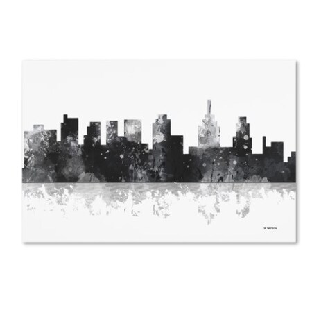 Trademark Fine Art Marlene Watson 'Philadelphia Skyline BG-1' Canvas Art, 16x24 MW0159-C1624GG